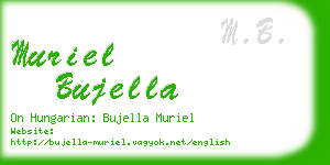muriel bujella business card